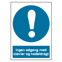 køn peeling Hav Påbudsskilt - Ingen adgang med støvler og kedeldragt » Skiltefirma Aalborg,  Nordjylland - Wika Skilte