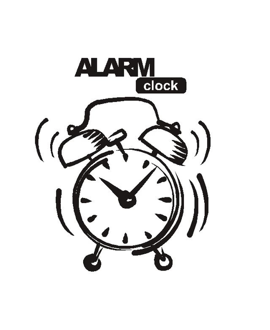 Wallsticker Alarm Clock